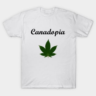 Canadopia Canada Marijuana Pot Leaf Light-Color T-Shirt